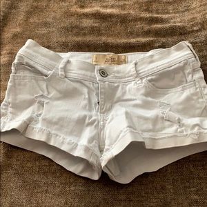 Whit distressed jean shorts